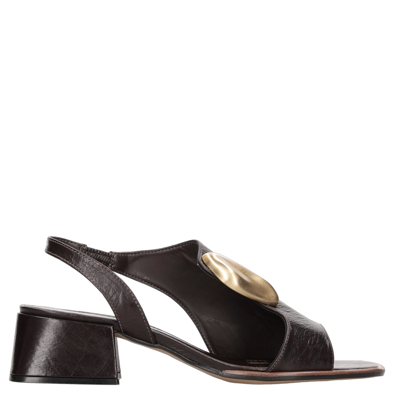 SANDALIA CASUAL MUJER MINGO - MIM0224 | MARRON OSCURO - 1