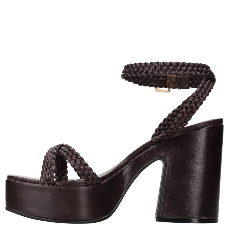 SANDALIA CASUAL MUJER MINGO - MIM0225 | MARRON OSCURO - 4