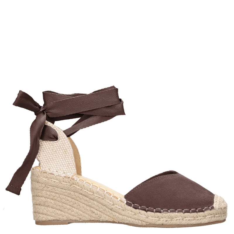 ALPARGATA CASUAL MUJER POLLINI - POM0396 | MARRON OSCURO - 1