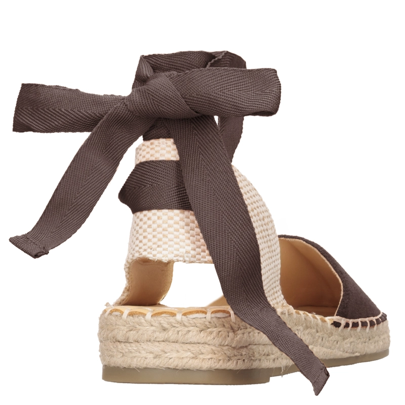 ALPARGATA CASUAL MUJER POLLINI - POM0058 | MARRON OSCURO - 3