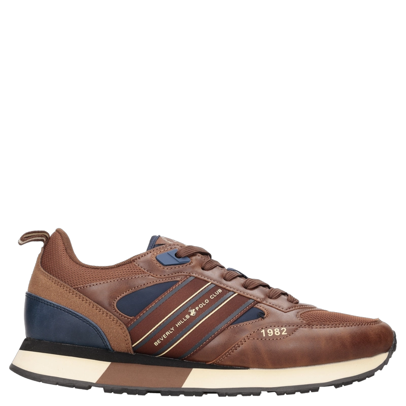 ZAPATILLA CASUAL HOMBRE BEVERLY HILLS POLO CLUB - BHH0004 | MARRON - 1