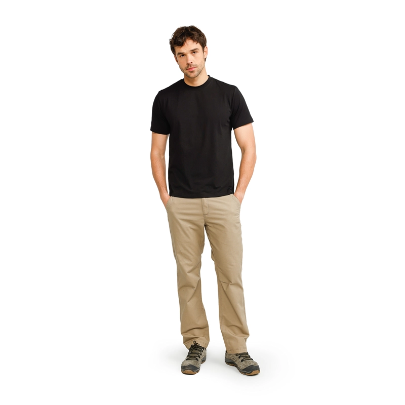 POLERA HOMBRE ALGODON-SPANDEX MANGA CORTA BASICA PANAMA JACK - PJH041M | NEGRO - 6