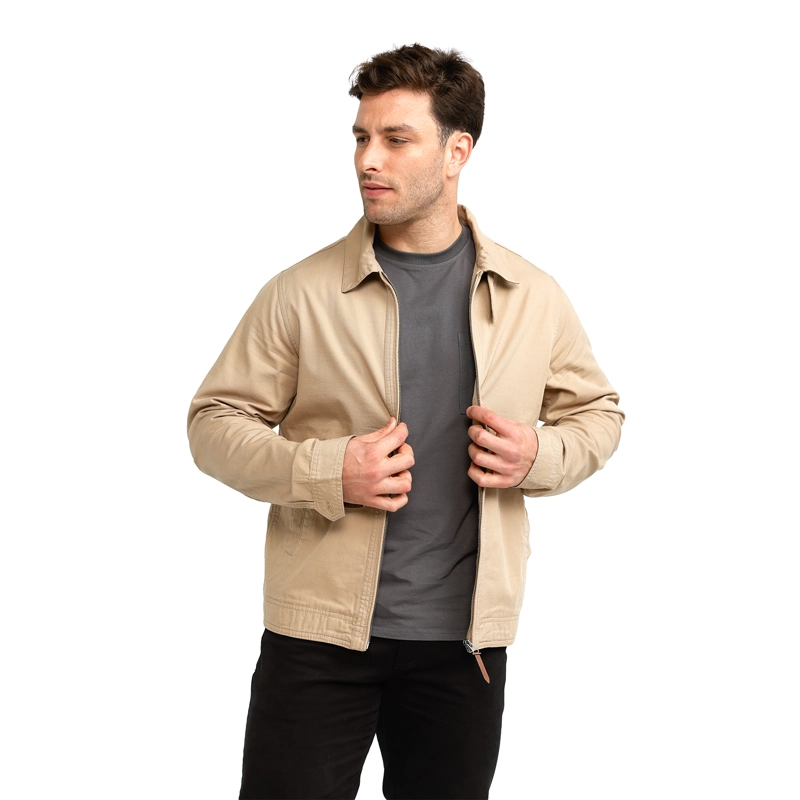 CHAQUETA BOMBER ALGODON TEXTURADO PANAMA JACK - PJH045M | BEIGE - 3