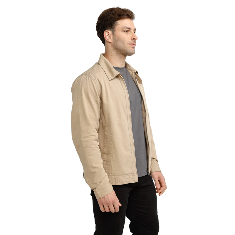 CHAQUETA BOMBER ALGODON TEXTURADO PANAMA JACK - PJH045M | BEIGE - 4