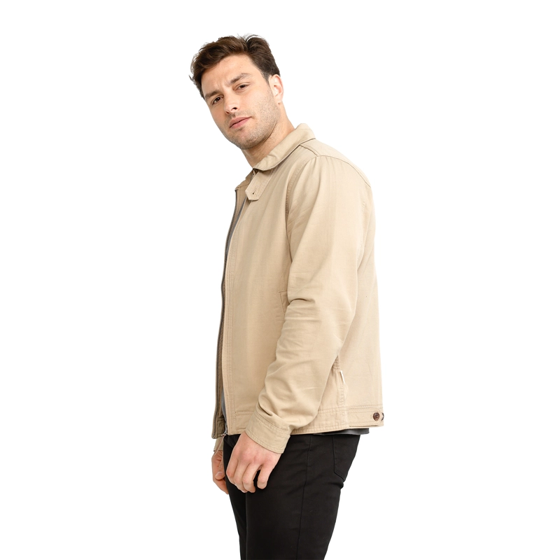 CHAQUETA BOMBER ALGODON TEXTURADO PANAMA JACK - PJH045M | BEIGE - 5