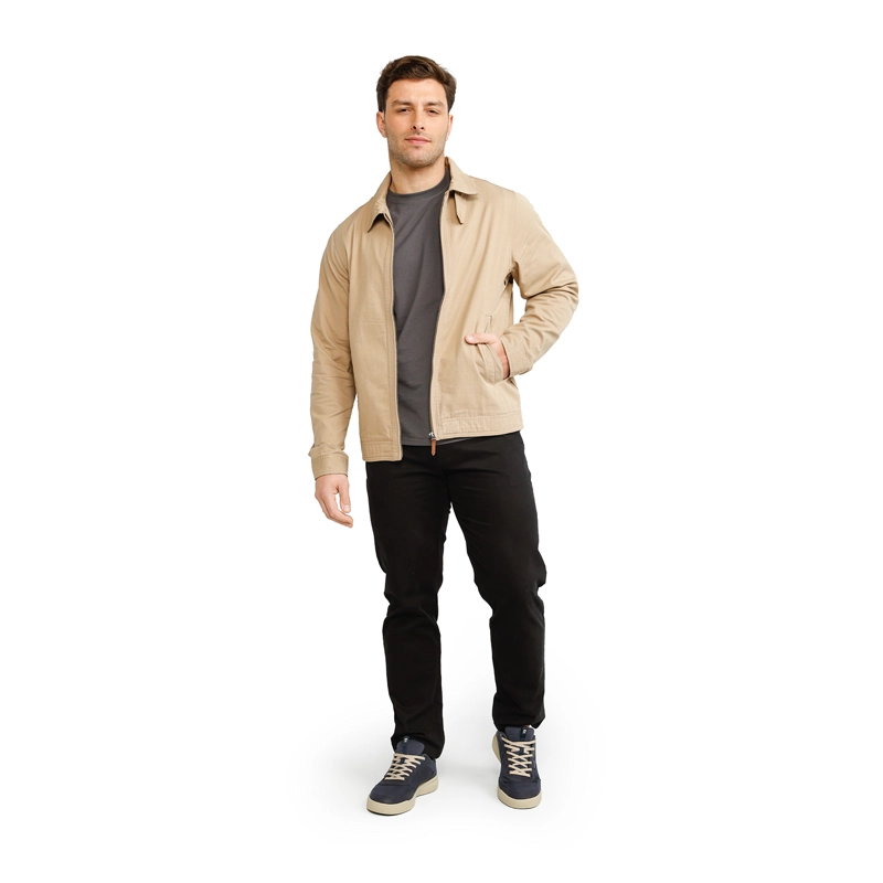 CHAQUETA BOMBER ALGODON TEXTURADO PANAMA JACK - PJH045M | BEIGE - 6