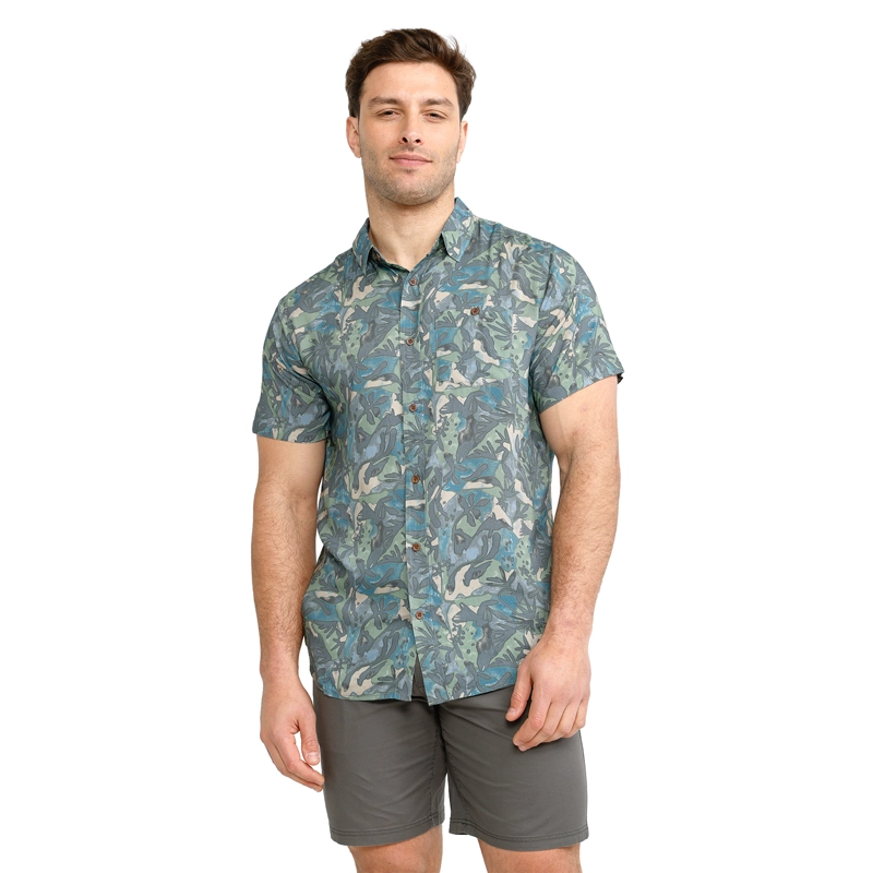 CAMISA CASUAL HOMBRE PANAMA JACK - PJH047M | VERDE - 1