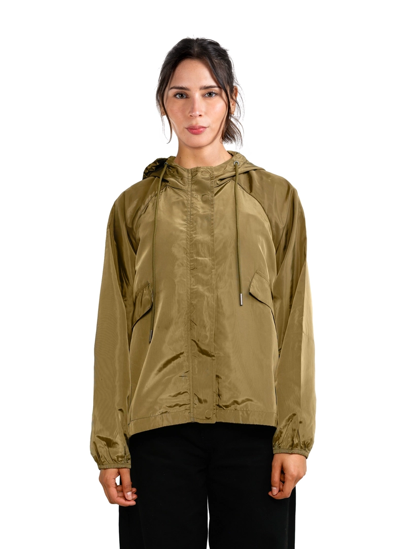 CORTAVIENTO MUJER URBANO CAPUCHA PANAMA JACK - PJM015M | VERDE - 2