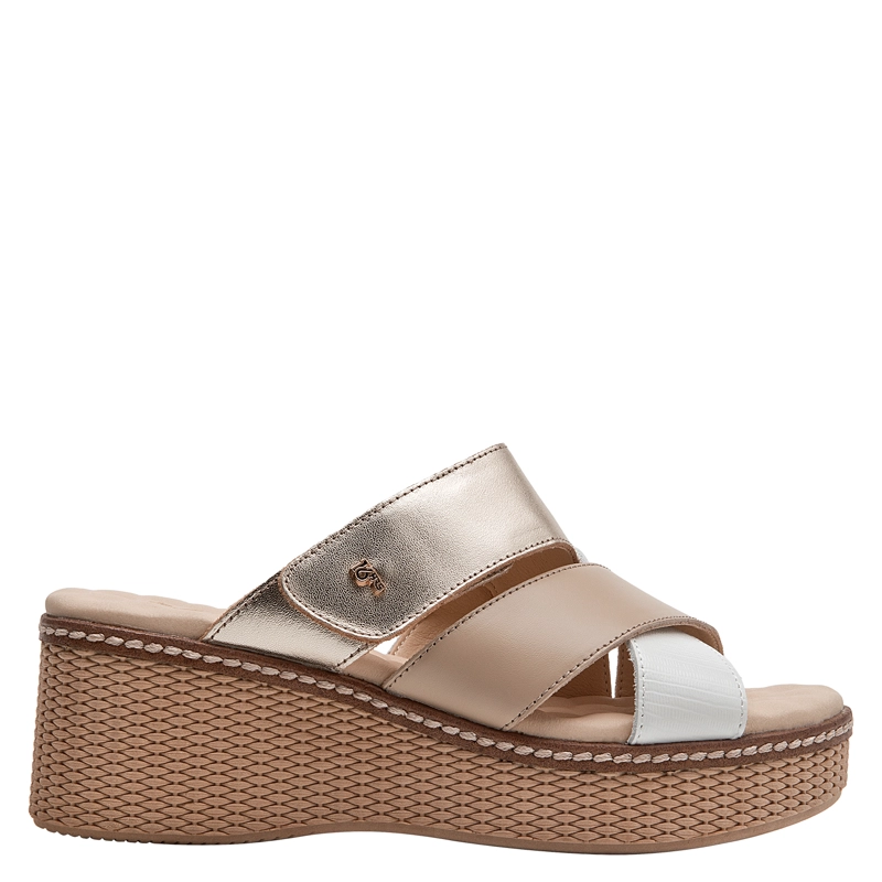 SANDALIA CASUAL MUJER 16 HRS - 16M0419 | BEIGE - 1