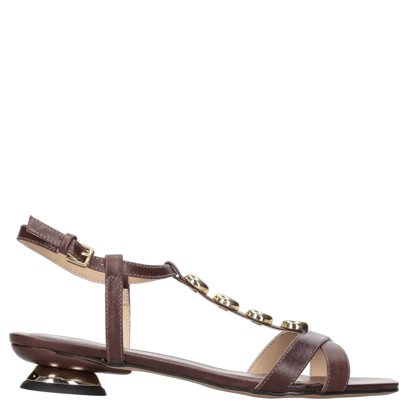 SANDALIA FORMAL MUJER MINGO - MIM0267 | MARRON - 1