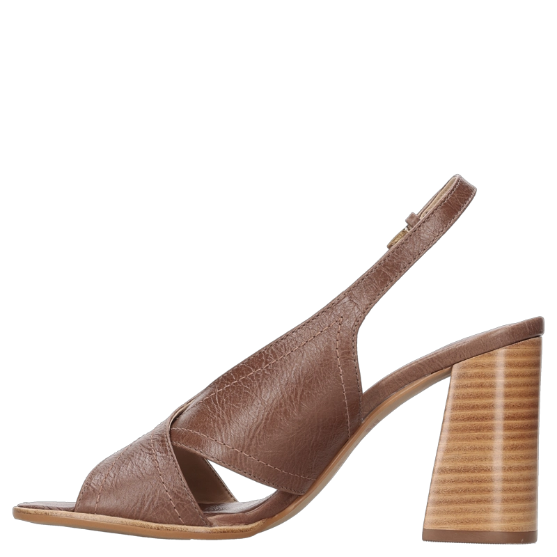 SANDALIA CASUAL MUJER POLLINI - POM0397 | MARRON OSCURO - 3