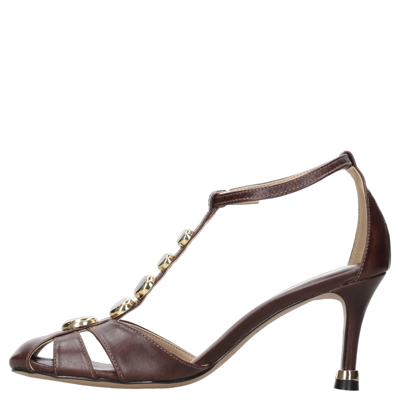 SANDALIA FORMAL MUJER MINGO - MIM0266 | MARRON - 3