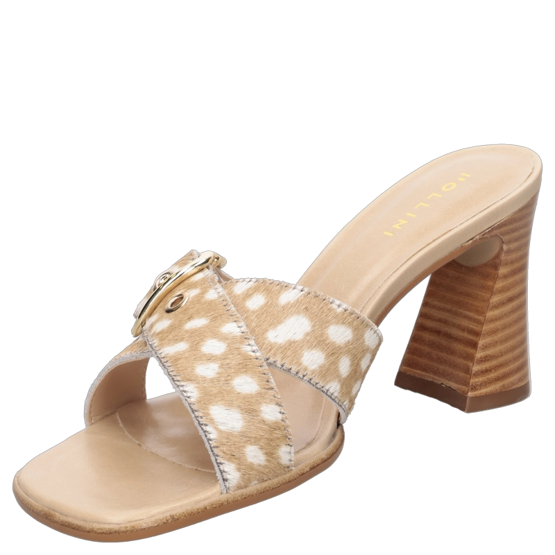 SANDALIA CASUAL MUJER POLLINI - POM0398 | MARRON CLARO - 4