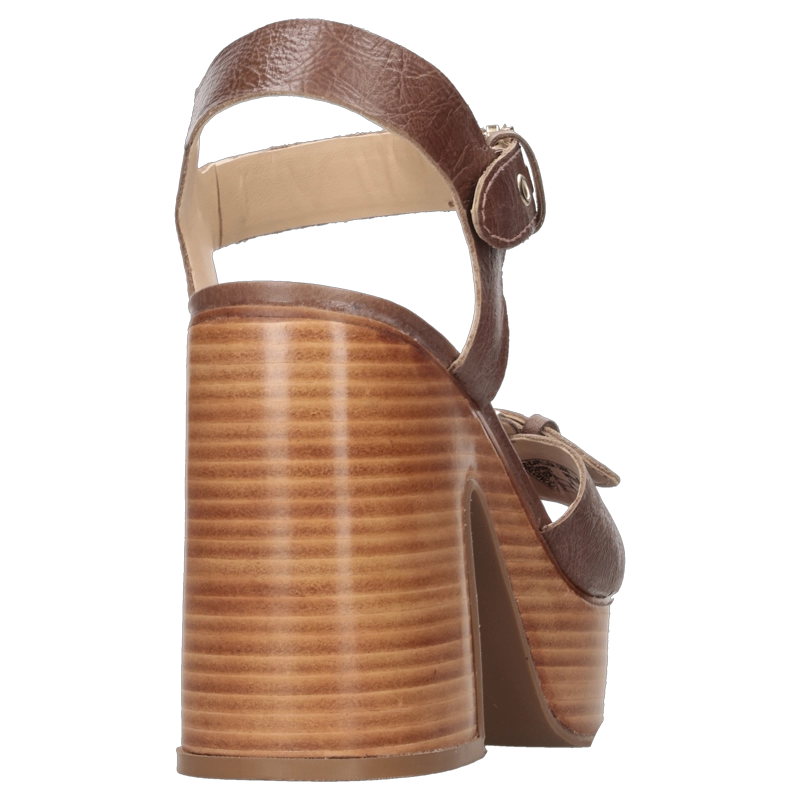 SANDALIA CASUAL MUJER POLLINI - POM0399 | MARRON OSCURO - 2