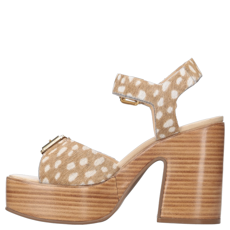 SANDALIA CASUAL MUJER POLLINI - POM0399 | MARRON OSCURO - 7