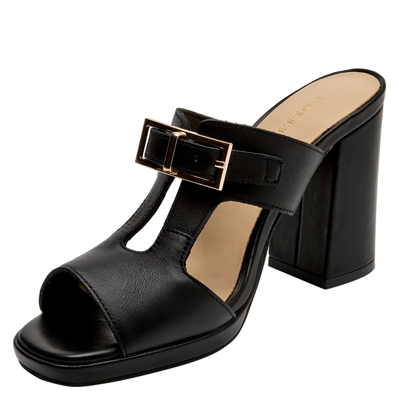 SANDALIA CASUAL MUJER POLLINI - POM0312 | NEGRO - 4
