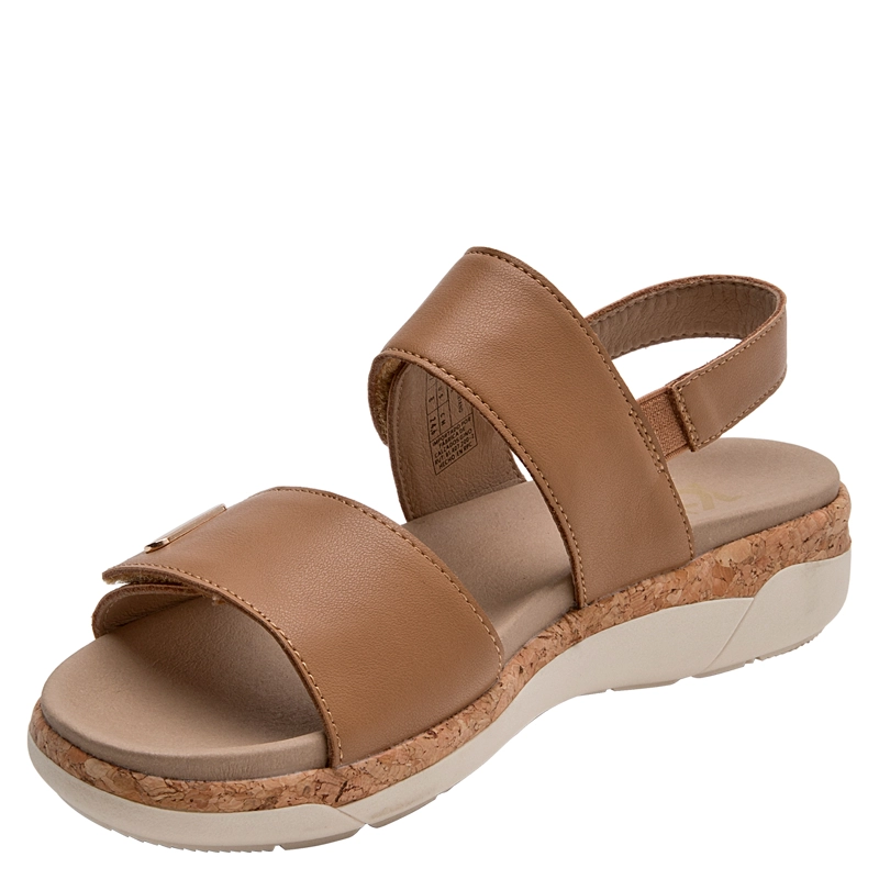 SANDALIA CASUAL MUJER 16 HRS - 16M0508 | MARRON CLARO - 4