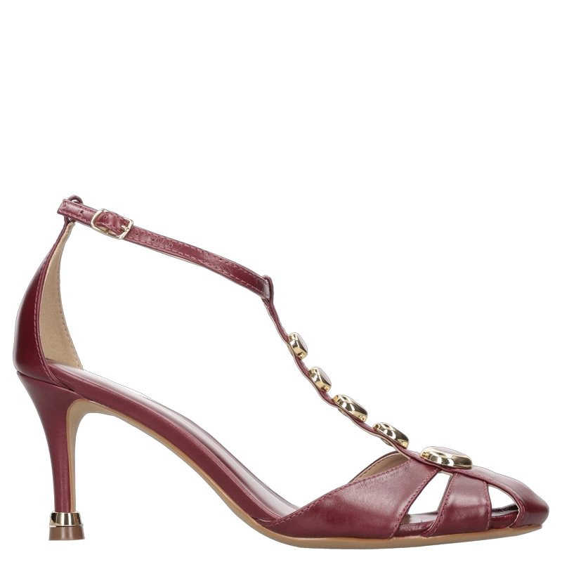 SANDALIA FORMAL MUJER MINGO - MIM0266 | BORDO - 1