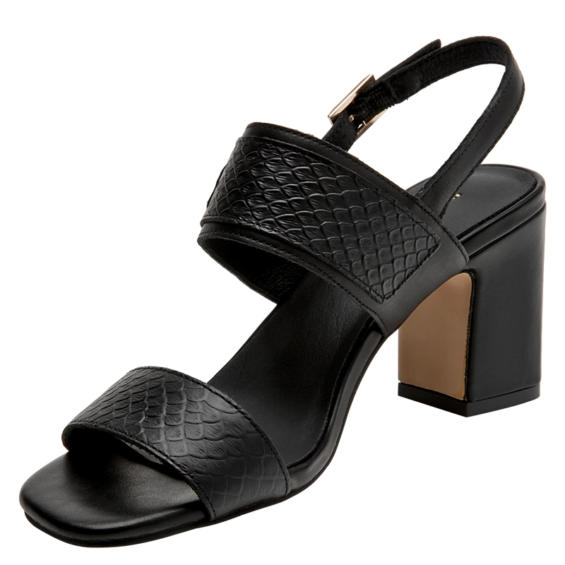 SANDALIA CASUAL MUJER POLLINI - POM0308 | NEGRO - 4