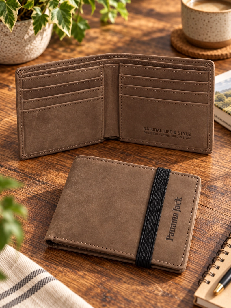 BILLETERA CUERO HOMBRE PANAMA JACK -F994 | MARRON - 1