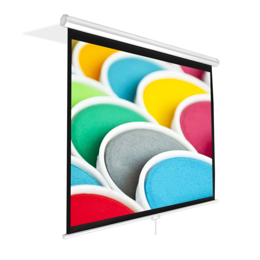 TELÓN PYLE PRJSM1006 PANTALLA PARA PROJECTOR ROLLER 150X200CM - 1