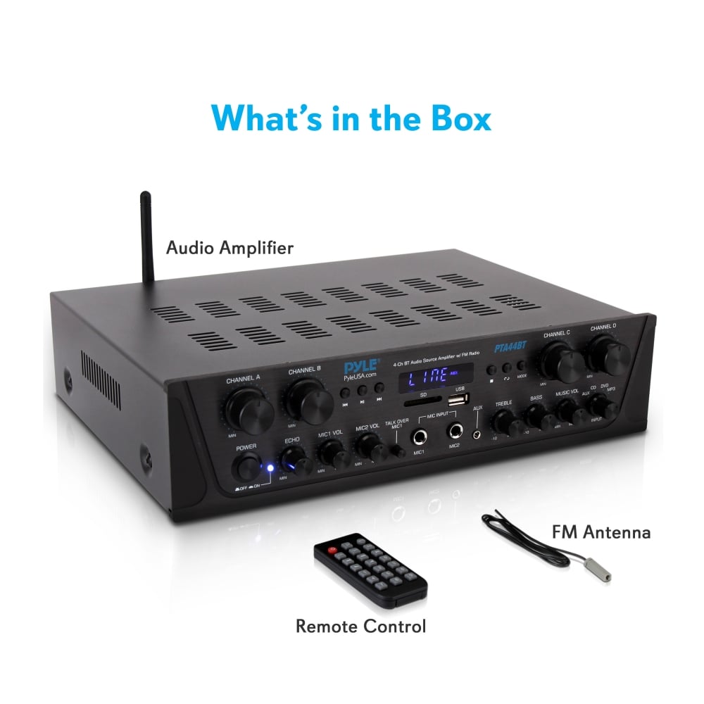 AMPLIFICADOR BLUETOOTH PYLE 4CH - 2