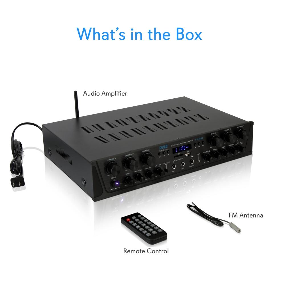 AMPLIFICADOR BLUETOOTH PYLE 6 CANALES - 2