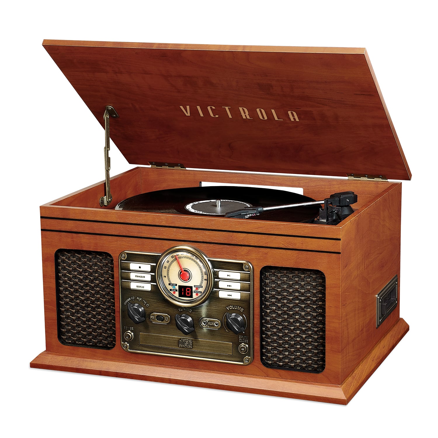 TORNAMESA VICTROLA VINTAGE 6 EN 1