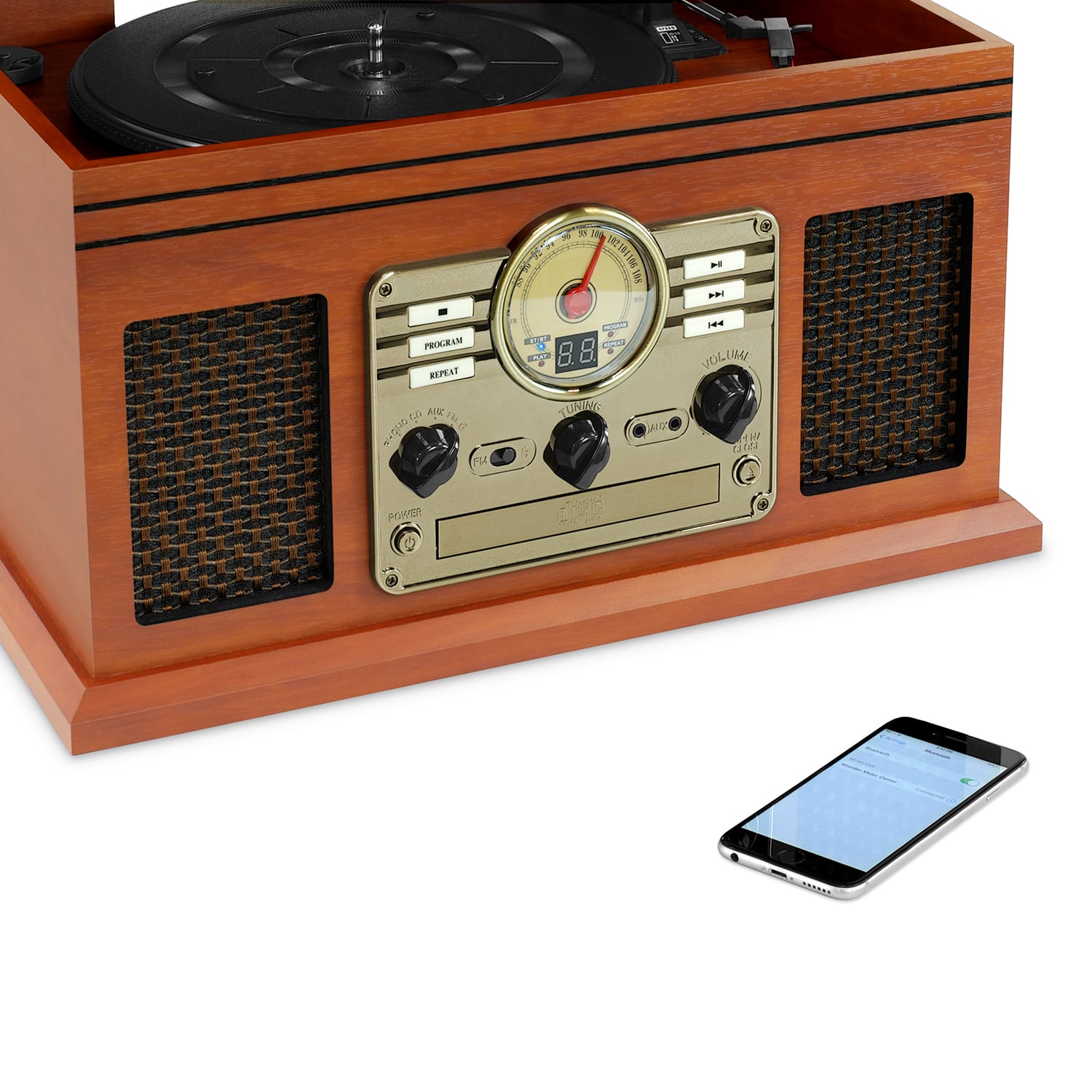 TORNAMESA VICTROLA VINTAGE 6 EN 1 - 3