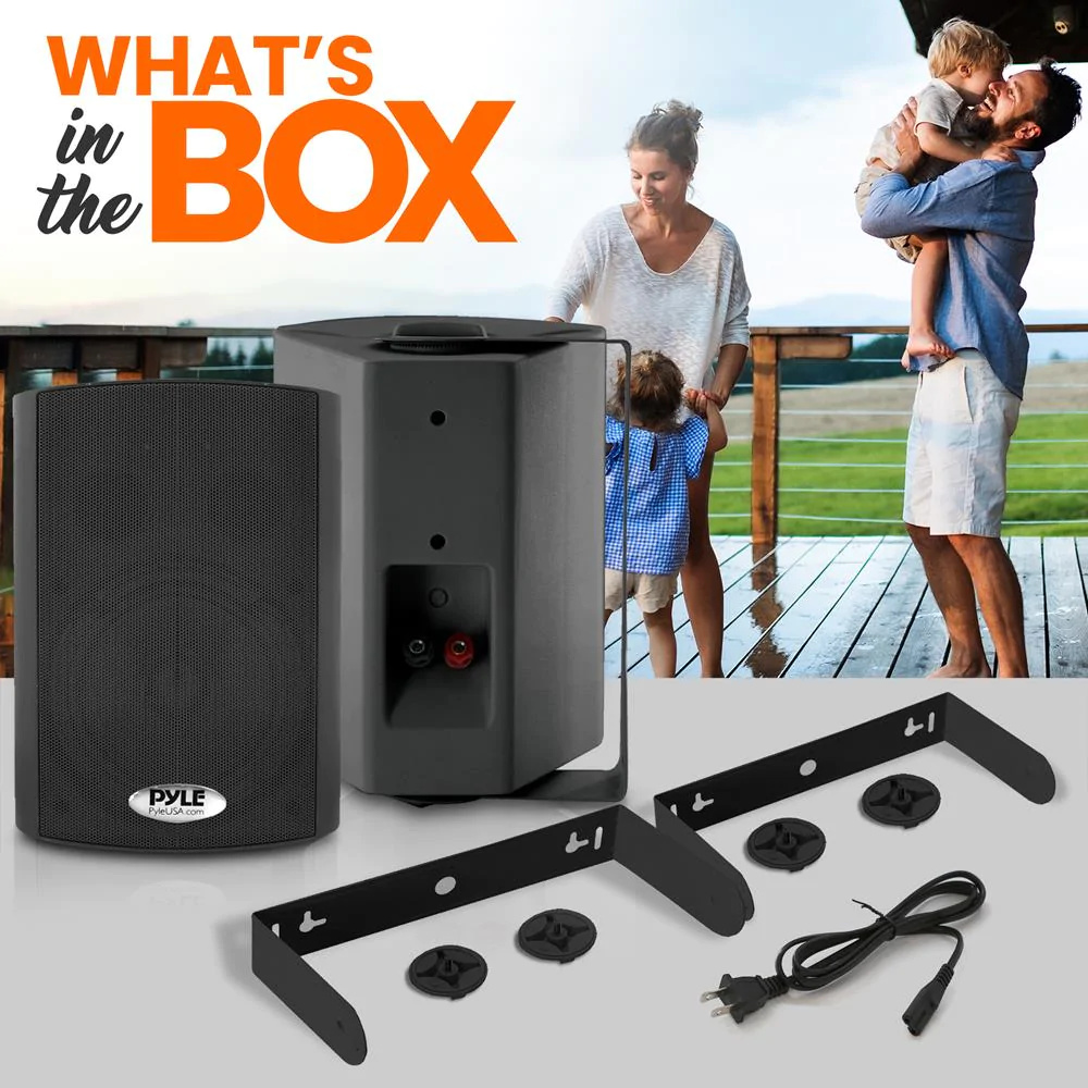 PARLANTES BLUETOOTH PYLE ACTIVOS INTERIOR NEGROS - 3