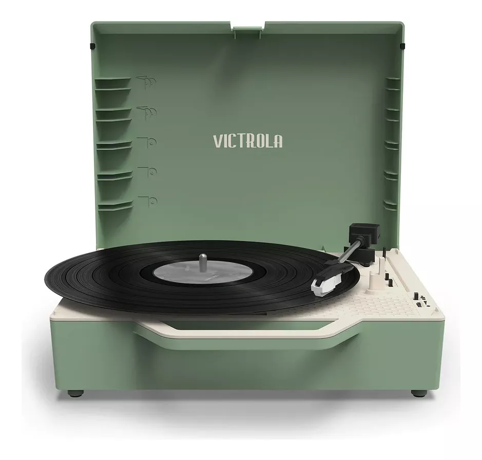 TORNAMESA VICTROLA RE-SPIN VERDE CON BLUETOOTH - 4