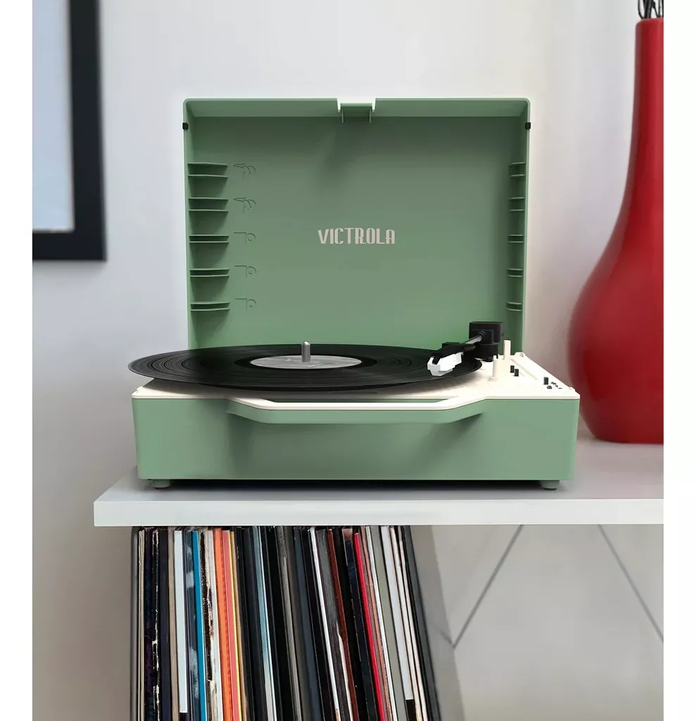 TORNAMESA VICTROLA RE-SPIN VERDE CON BLUETOOTH - 5