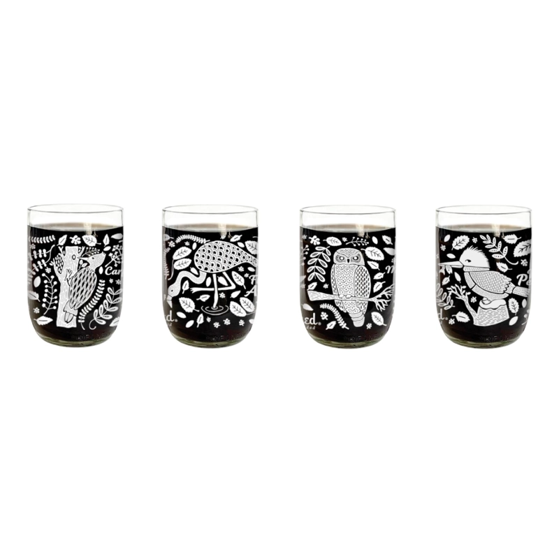 AVES DE CHILE MINI - JUEGO DE 4 VASOS - 200 ML - 1