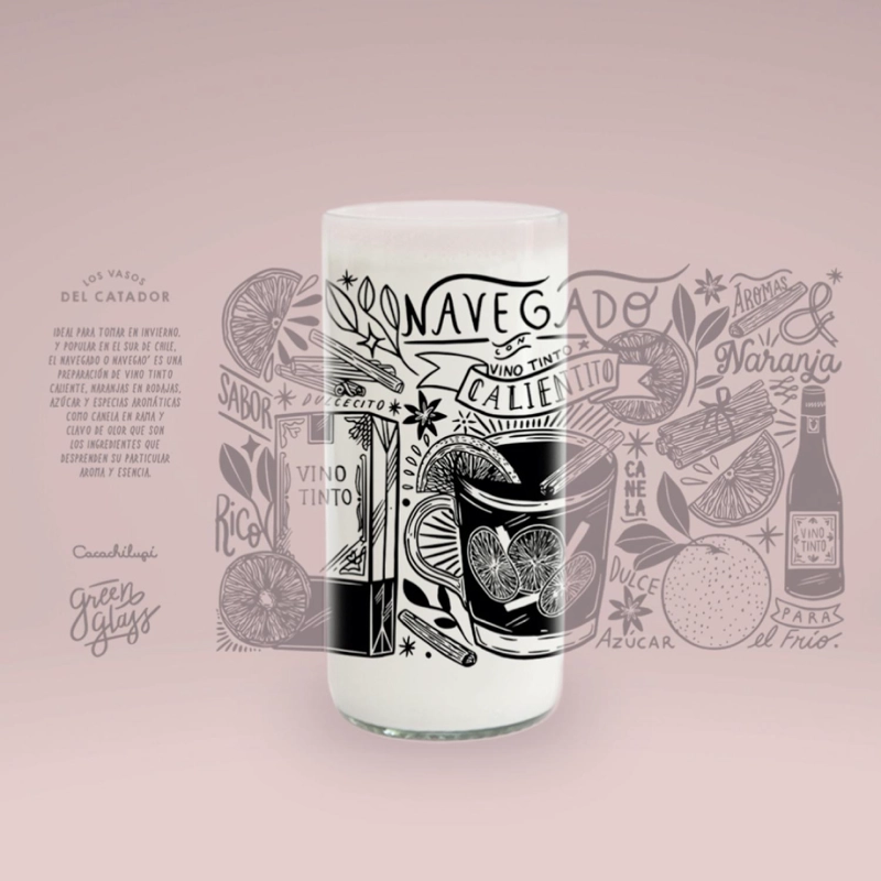 VASOS DEL CATADOR 6 VASOS DE TRAGOS TIPICOS CHILENOS - 500 ML - 4