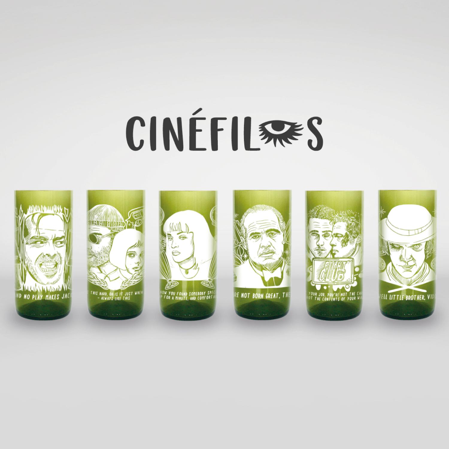 CINE FILO - JUEGO DE 6 VASOS - 500 ML - 2