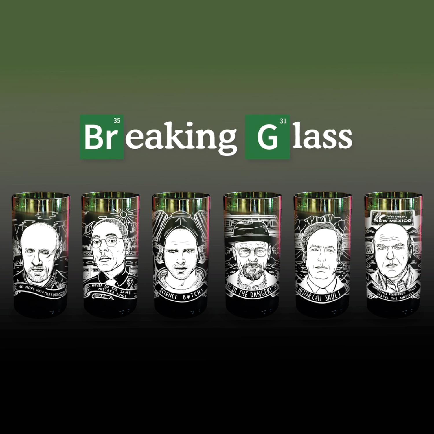 BREAKING GLASS - JUEGO DE 6 VASOS - 500 ML - 2