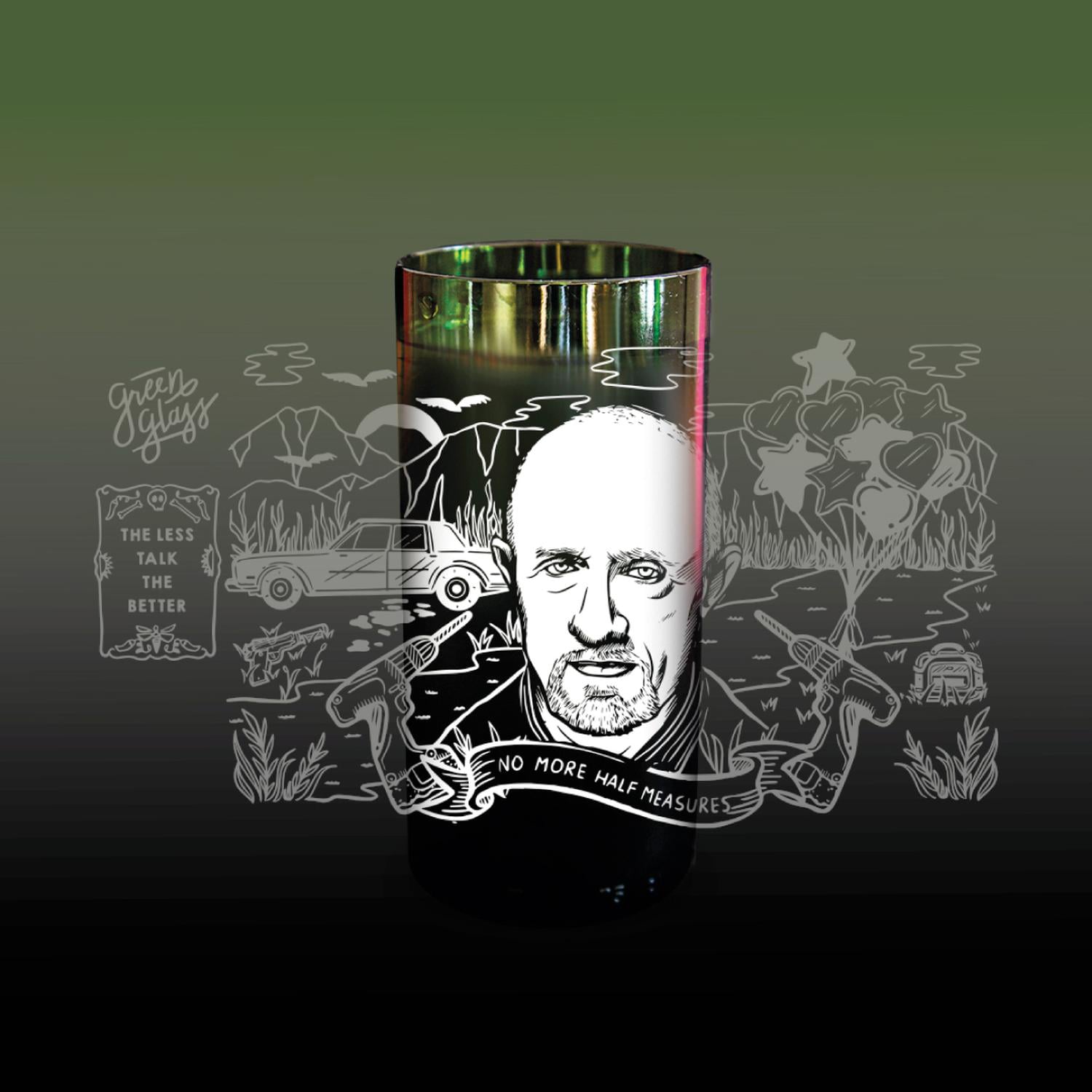BREAKING GLASS - JUEGO DE 6 VASOS - 500 ML - 3