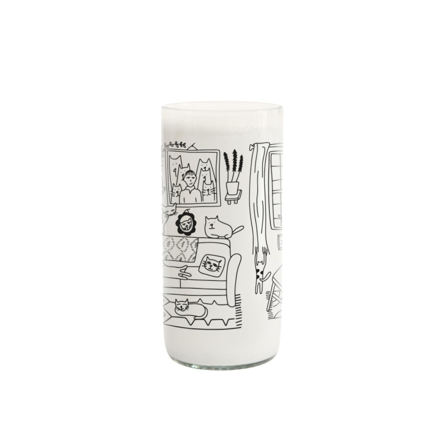 CAT LOVER - JUEGO DE 6 VASOS GATUNOS - 500ML - 2