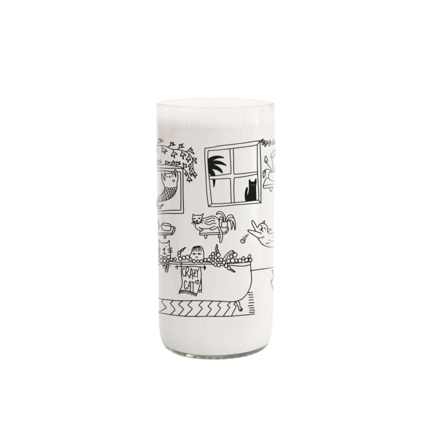 CAT LOVER - JUEGO DE 6 VASOS GATUNOS - 500ML - 5