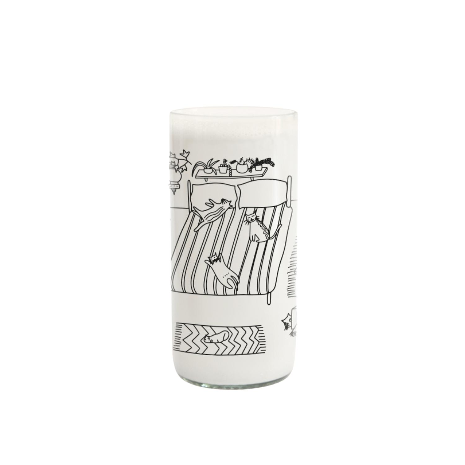 CAT LOVER - JUEGO DE 6 VASOS GATUNOS - 500ML - 6