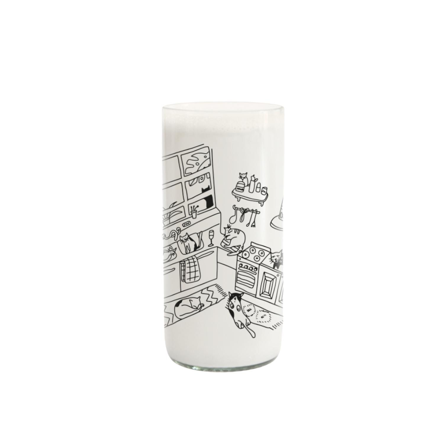 CAT LOVER - JUEGO DE 6 VASOS GATUNOS - 500ML - 7