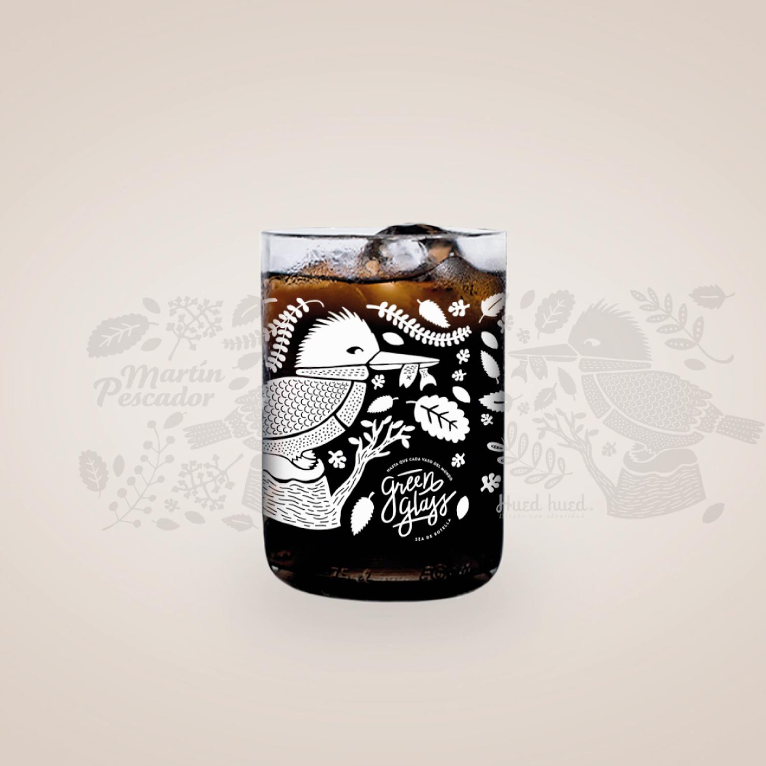 AVES DE CHILE - JUEGO DE 4 VASOS - 330 ML - 6