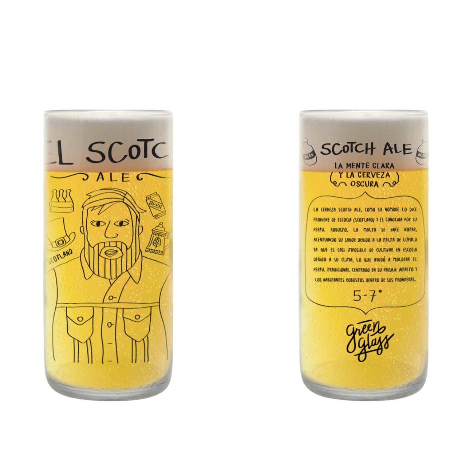 CHELEROS HIPSTERS - JUEGO DE 6 VASOS - 500 ML - 6