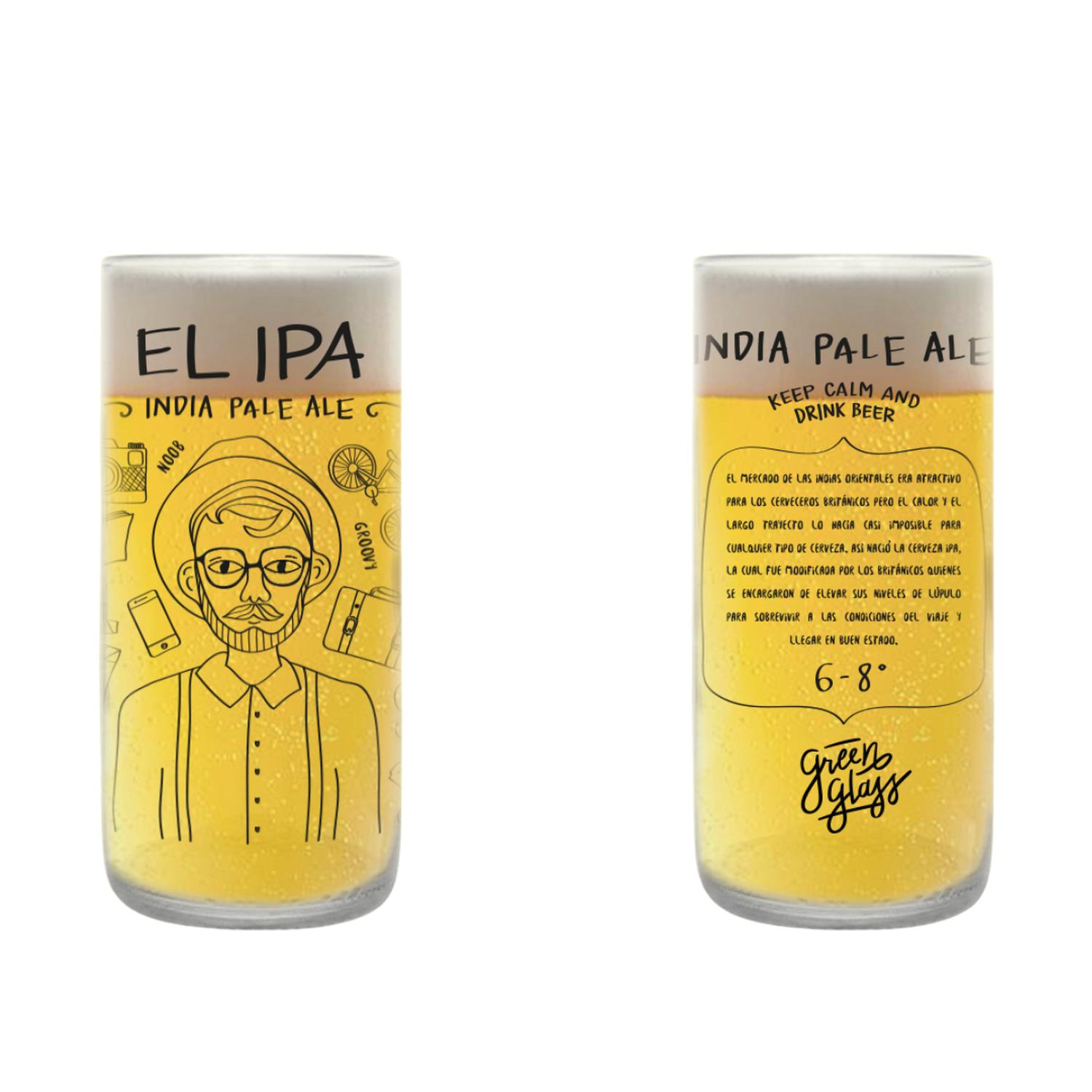 CHELEROS HIPSTERS - JUEGO DE 6 VASOS - 500 ML - 7