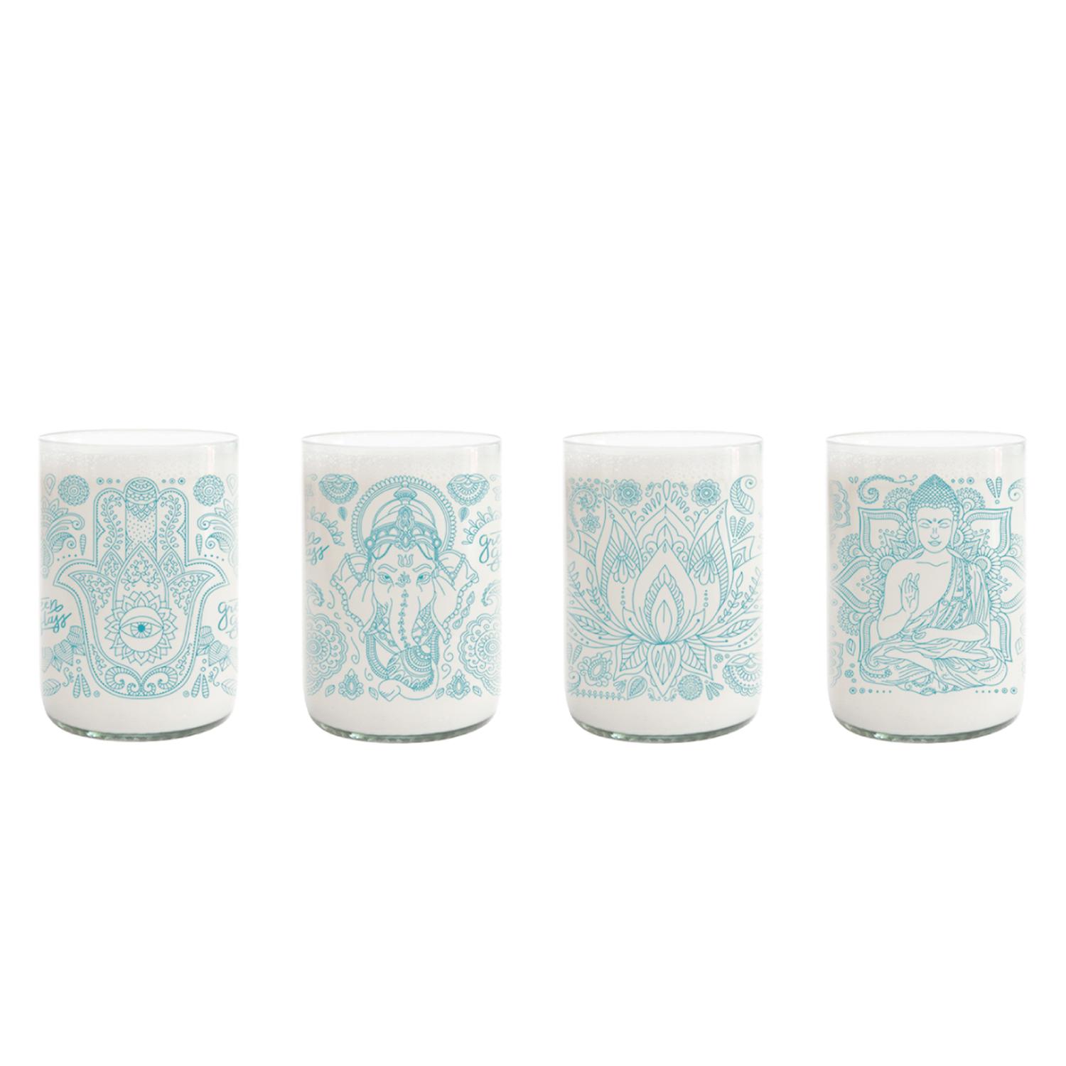 OM GLASS - JUEGO DE 4 VASOS - 330 ML - 1
