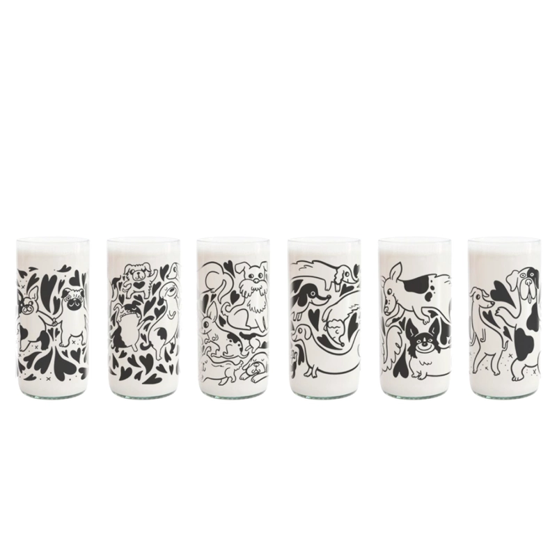 DOG LOVER - JUEGO DE 6 VASOS PERRUNOS - 500 ML - 1