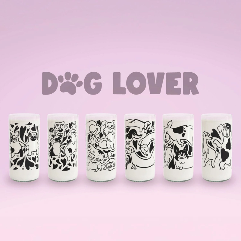 DOG LOVER - JUEGO DE 6 VASOS PERRUNOS - 500 ML - 2