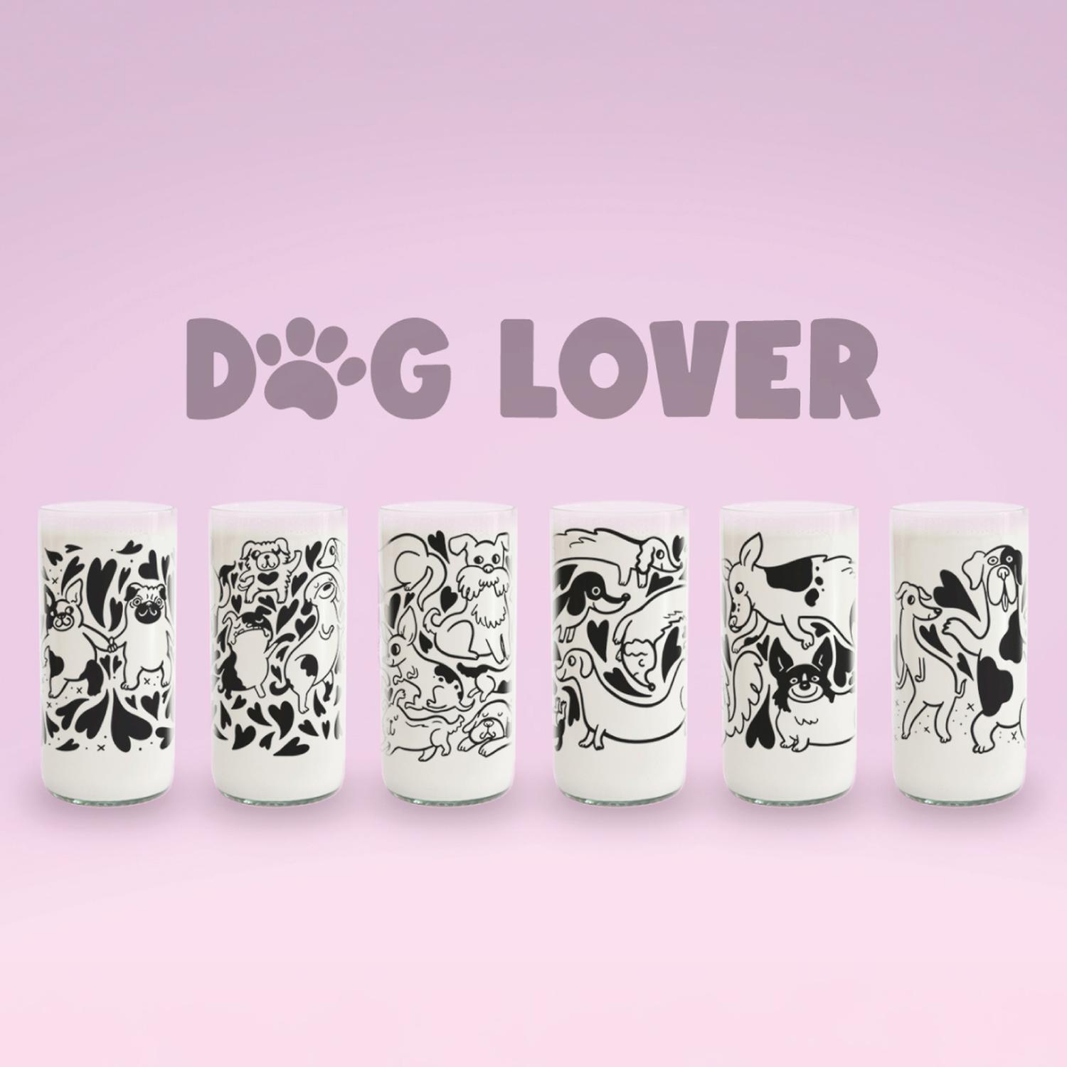DOG LOVER - JUEGO DE 6 VASOS PERRUNOS - 500 ML - 2