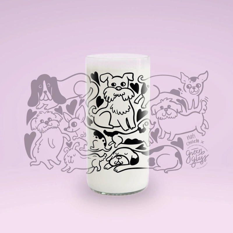 DOG LOVER - JUEGO DE 6 VASOS PERRUNOS - 500 ML - 5
