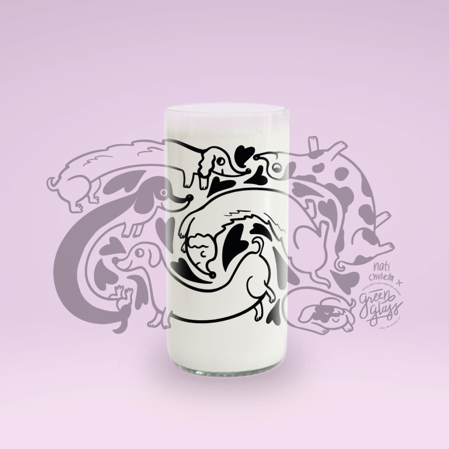 DOG LOVER - JUEGO DE 6 VASOS PERRUNOS - 500 ML - 6